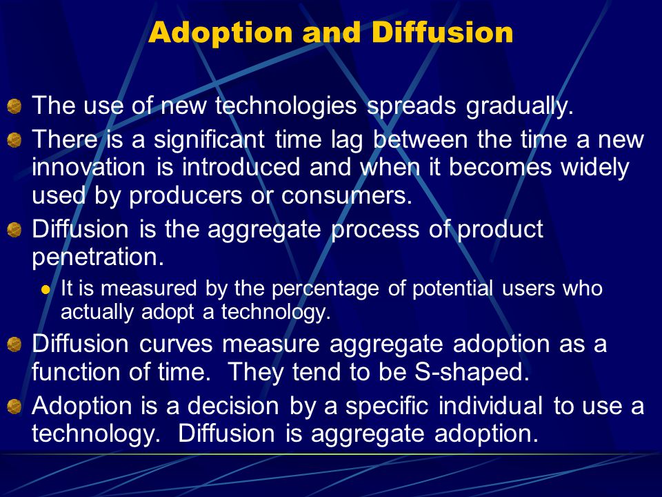 Technology adoption and diffusion essay